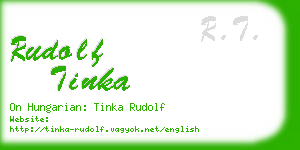 rudolf tinka business card